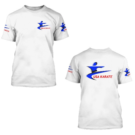 Team USA Karate 3D T Shirts