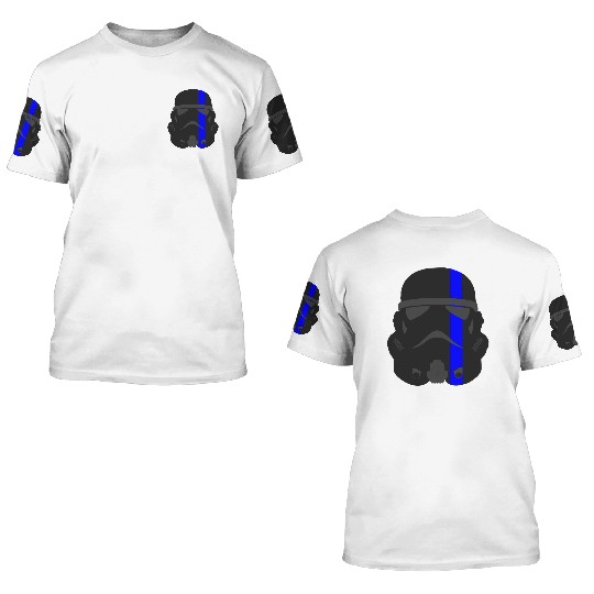 Thin Blue Line - Storm Trooper 3D T Shirts