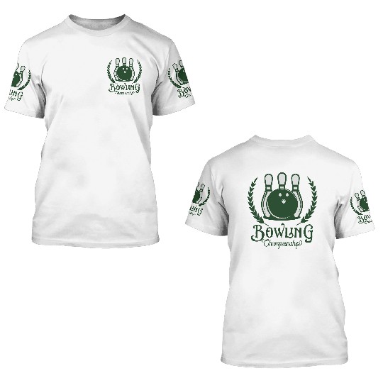 bowling 3D T Shirts