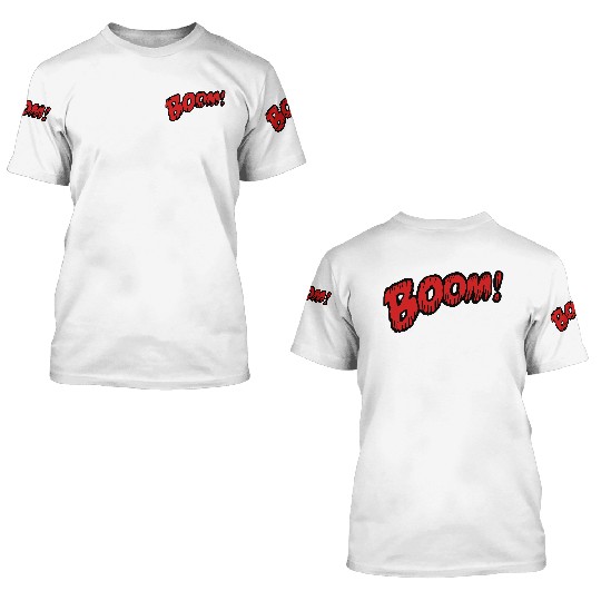 08 boom ai vectorstock 458955 3D T Shirts