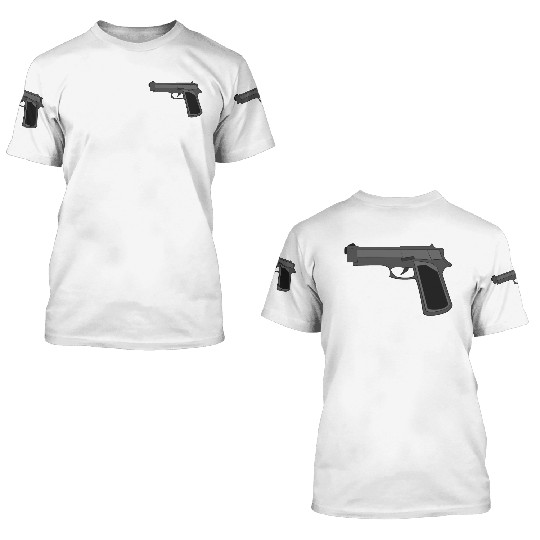 gun 3D T Shirts