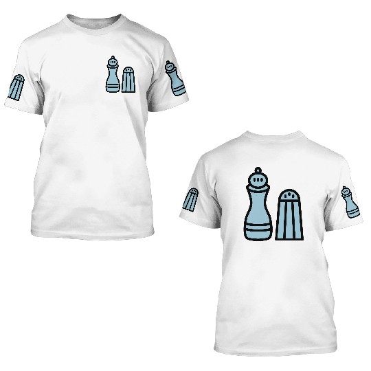 pepper grinder salt shaker 3D T Shirts