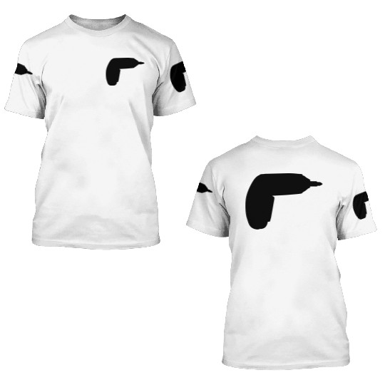 screw gun 3D T Shirts