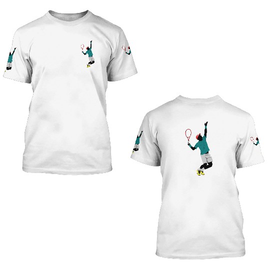 tennis player 3D T Shirts