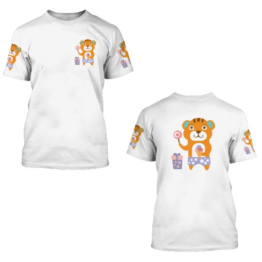 Cute Tiger 3D T Shirts