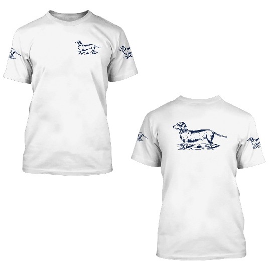 dachshund 3D T Shirts