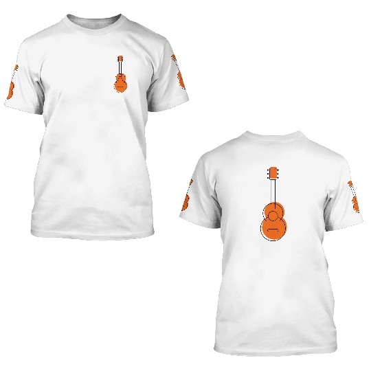 guitar 3D T Shirts