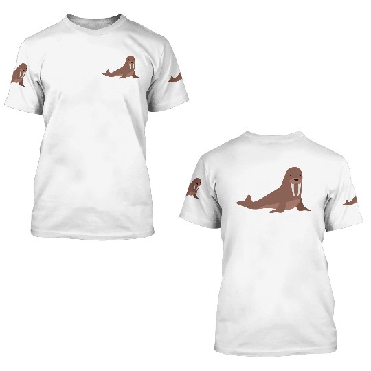 walrus 3D T Shirts