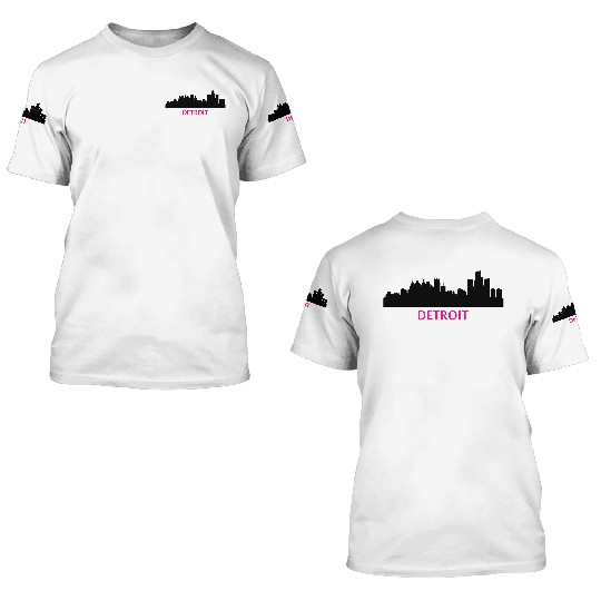 Detroit, Michigan 3D T Shirts