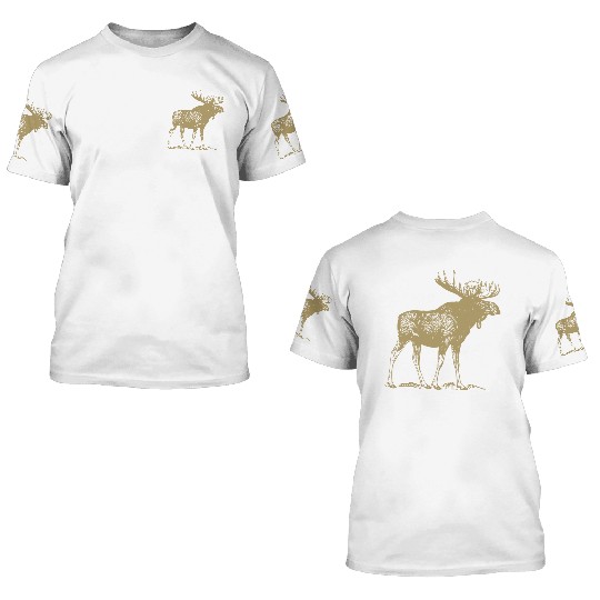 Animals Moose 3D T Shirts