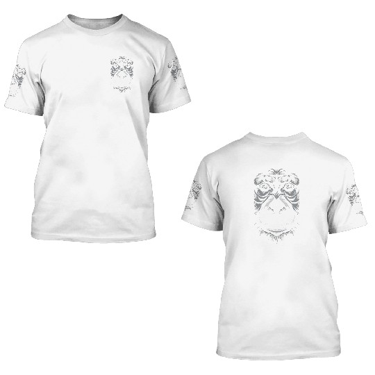 Monkey face 3D T Shirts