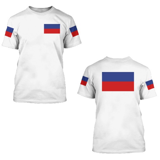 National Flag Of Haiti 3D T Shirts