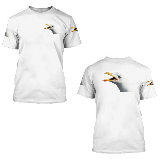 seagull gull moewe1 3D T Shirts