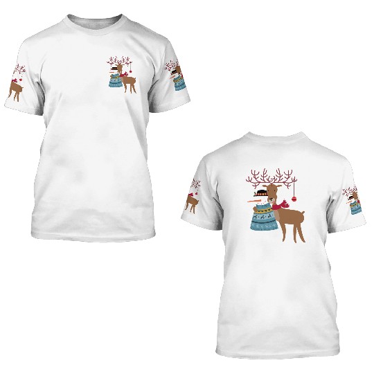 Snowman 3D T Shirts