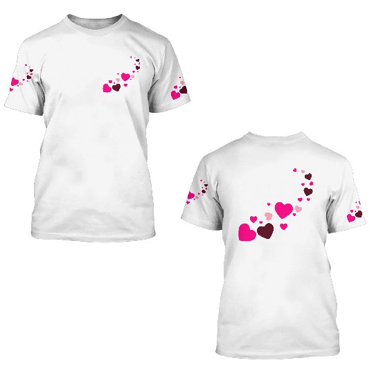 Magic Hearts 3D T Shirts