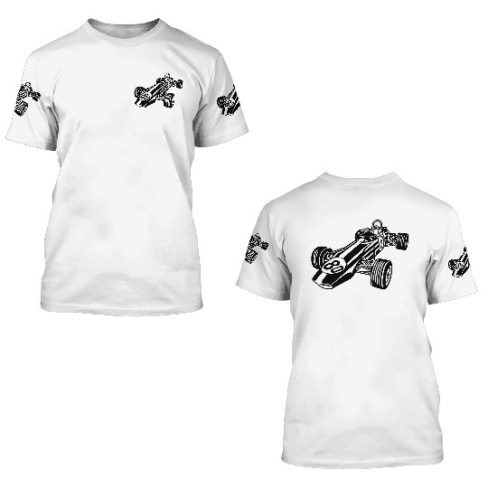 Race car 3D T Shirts