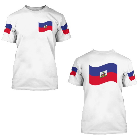 flag haiti 3D T Shirts