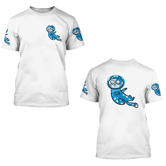 Space cat 3D T Shirts