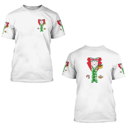 Christmas Tuxedo 3D T Shirts
