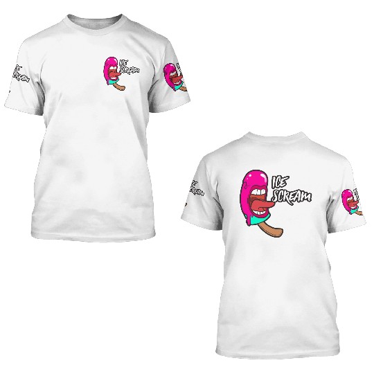 ice scream 3D T Shirts