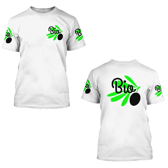 Bio olive branch 3D T Shirts