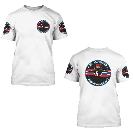 F-35 Lightning II Norway 3D T Shirts