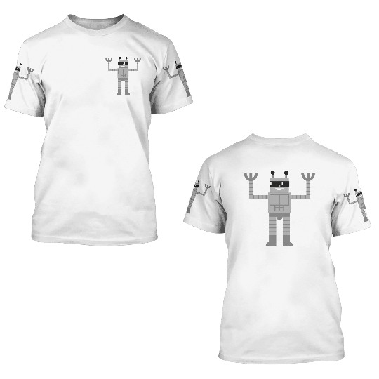 hero robot 3D T Shirts