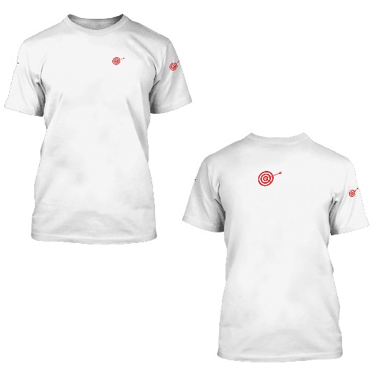 Bullseye Target Archery Shooting Dart Gift 3D T Shirts