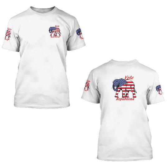 Vote Republican 3D T Shirts