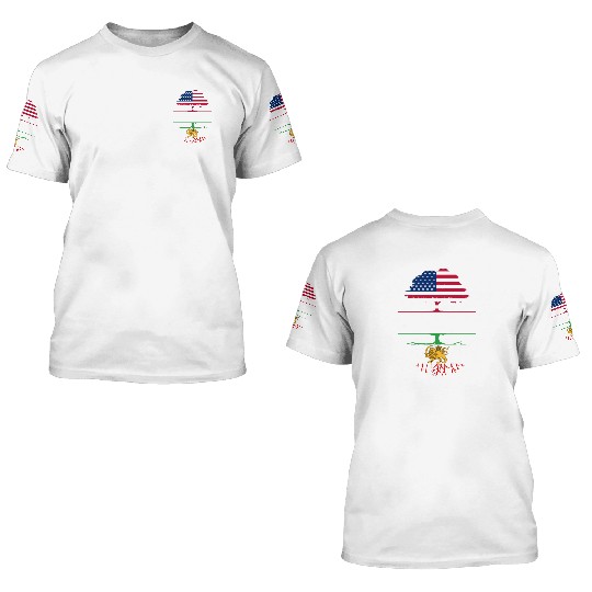 American Grown with Persian Roots Persia Design 3D T Shirts