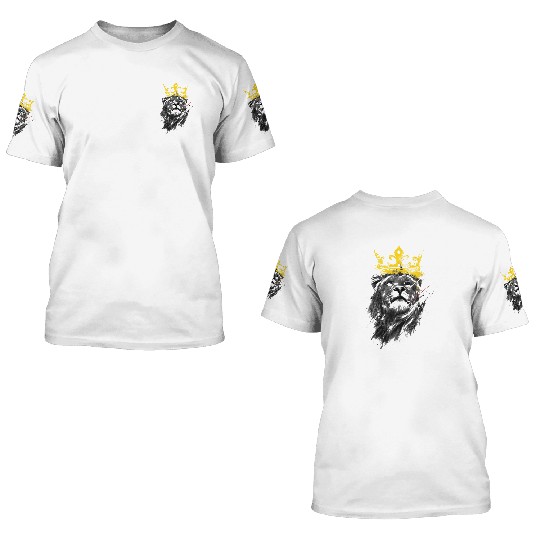 Crown Lion King 3D T Shirts