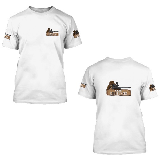 Long Range Shooting Gun Hunter 3D T Shirts
