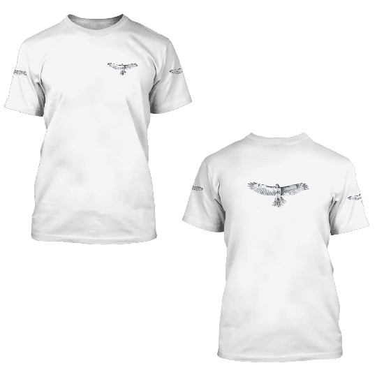Red-Tailed Hawk 3D T Shirts