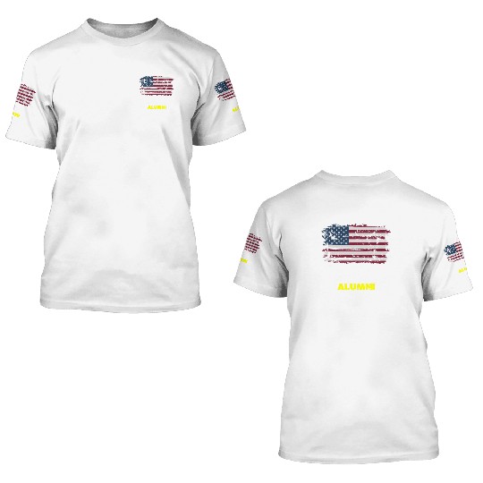 DD-214 Us Armed Forces Alumni American Flag 3D T Shirts