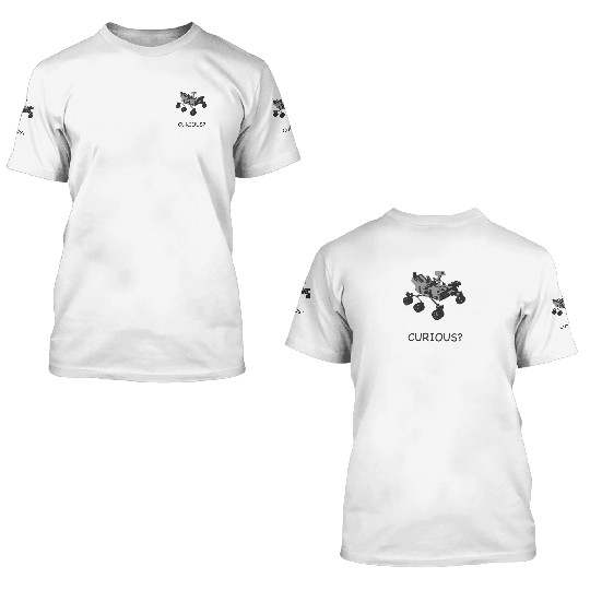 Curiosity Mars Rover 3D T Shirts