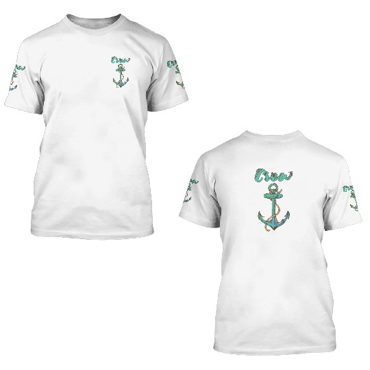 Crew Anchor Nautical 3D T Shirts