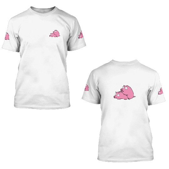 Making Bacon Pigs sx Farmer Funny Gift Piglet 3D T Shirts