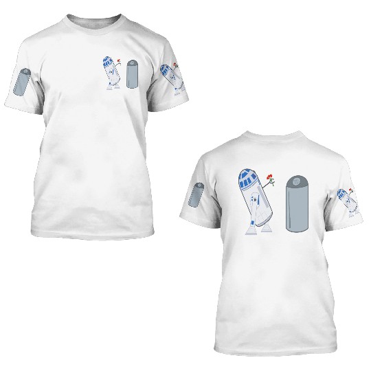 Confused R2D2 3D T Shirts