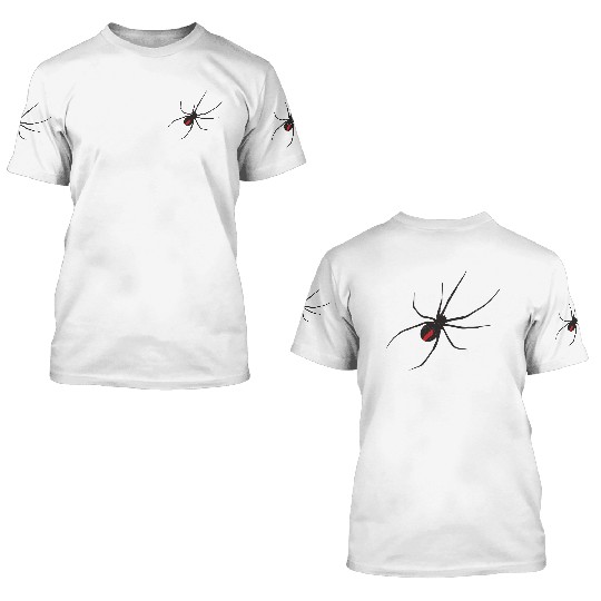 product Black Widow Spider Insect Lover Gifts 3D T Shirts