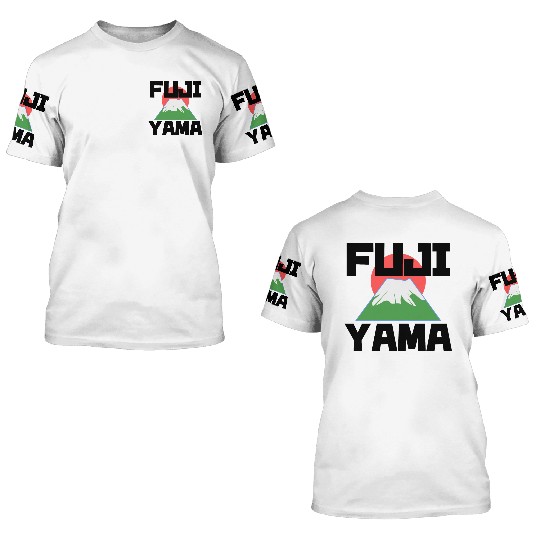Mount Fuji Fujiyama Volcano Japan 3D T Shirts