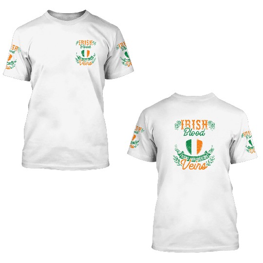 Ireland Origin 3D T Shirts