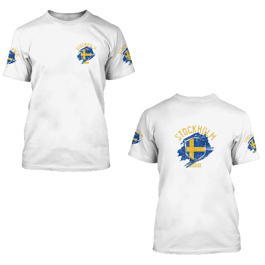 Sweden Stockholm 3D T Shirts