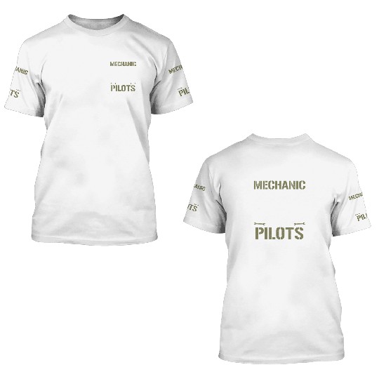 Aircraft Mechanic 3D T Shirts