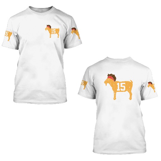 GOAT Number 15 MVP 3D T Shirts