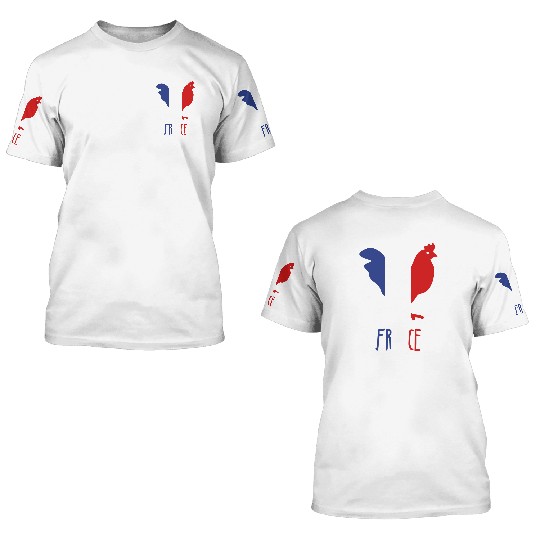 France - French - Frenchie 3D T Shirts