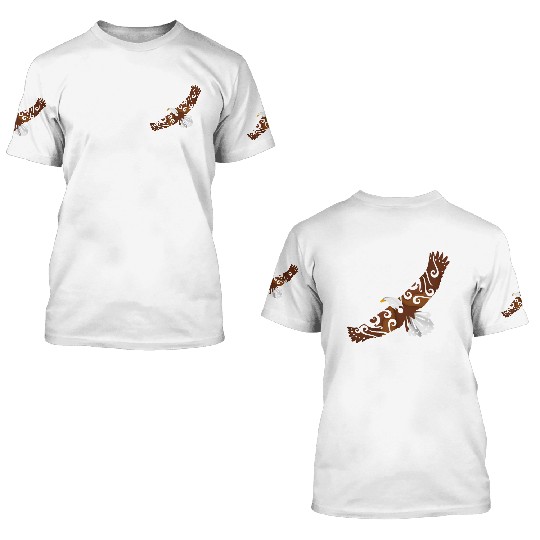 Maori Eagle Polynesian T Tattoo Gift Idea 3D T Shirts