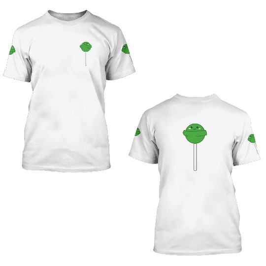 Cute Green Lollipop 3D T Shirts