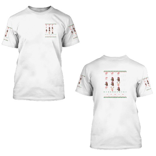 Math Teacher Christmas HARRIER 3D T Shirts