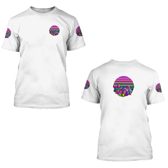 de and Seek Challenge Accepted Fungi Mushroom 3D T Shirts