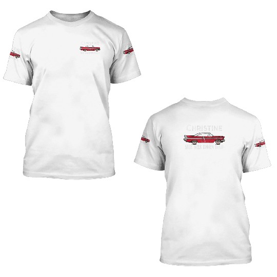 Christine Classic Car Model Lover Automotive Theme 3D T Shirts